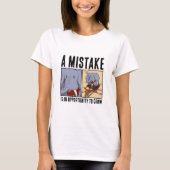 T-shirt Funny Elephant A Mistake Is An Opportunity To Grow (Devant)