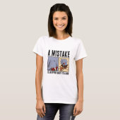 T-shirt Funny Elephant A Mistake Is An Opportunity To Grow (Devant entier)