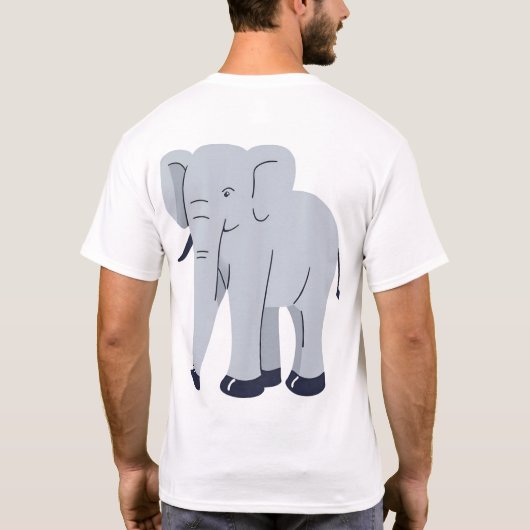 T-shirt FUNNY Elephant Design (Dos)