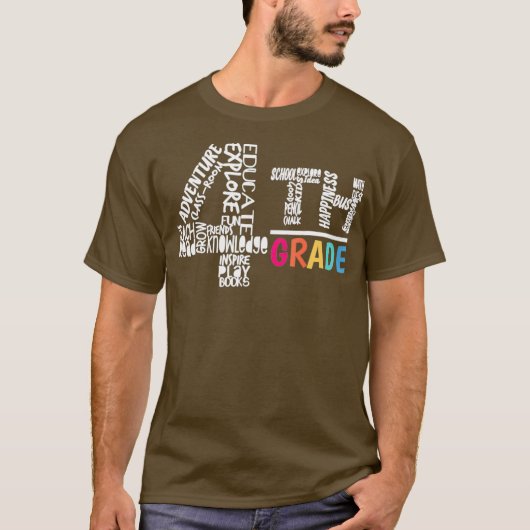 T-shirt Funny Élèves Tee - shirts de 4e année (Devant)