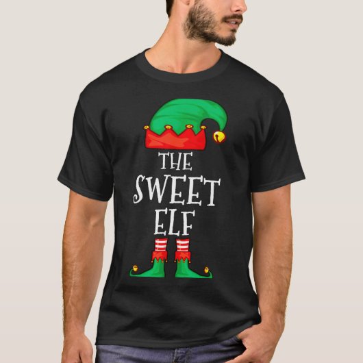 T-shirt Funny Elf Family Christmas The Sweet Elf Sweater M (Devant)