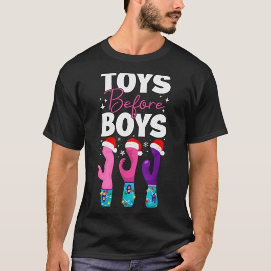 T-shirt Funny Embarring Toys Before Boys Fun Adult Humour  (Devant)