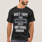 T-shirt Funny Emotional Damage - Dark Dry Humor Graphic (Devant)
