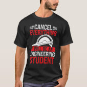 T-shirt Funny Engineering Student Engineering School Gradu (Devant)