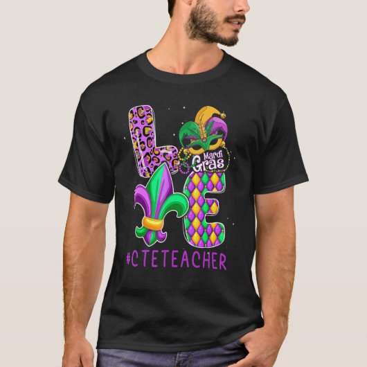 T-shirt Funny Enseignant Cte Mardi Gras Famille Matching O (Devant)