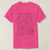 T-shirt Funny Enseignant en mathématiques Funny Hippopotén (Design devant)