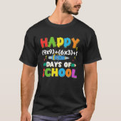 T-shirt Funny Enseignant Math 100e jour Formule Math Pullo (Devant)