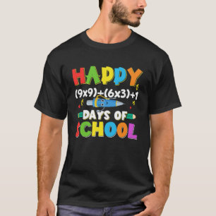 T-shirt Funny Enseignant Math 100e jour Formule Math Pullo