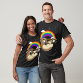 T-shirt Funny Escalade Sloth LGBT Community Pride (Unisexe)