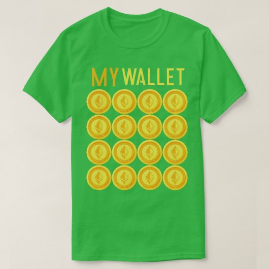 T-shirt FUNNY Ethereum Cryptomonnaie ETH Blockchain (Design devant)