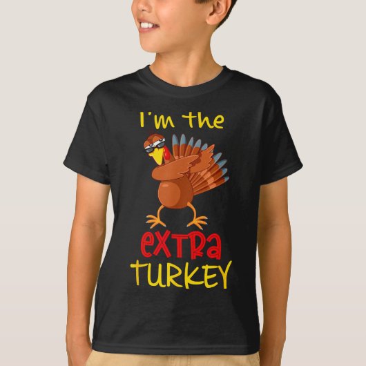 T-shirt Funny Extra Turkey Matching Family Group Thanksgiv (Devant)