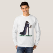 T-shirt Funny Extreme Sports - Escalade de chaussures (Devant entier)