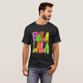 T-shirt Funny Fa La La Coquette Bow Checkered Christmas Tr (Devant entier)
