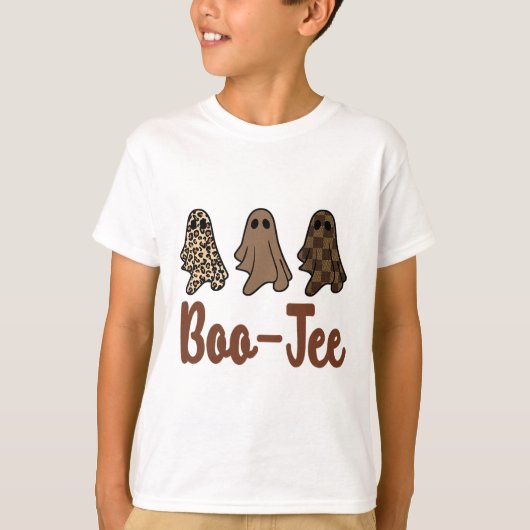 T-shirt Funny Fall Halloween Ghost Boujee Boo-jee Éffrayan (Devant)