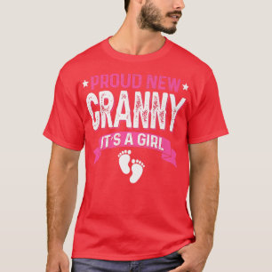 T-shirt Funny Family Gender Reveal Proud New Granny It's A