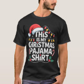 T-shirt Funny Family Xmas Men Women Kids This Is My Christ (Devant)