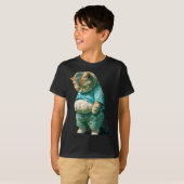 T-shirt Funny Fat Cat Ia Art Design Print  (Devant entier)