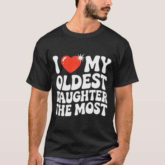 T-shirt Funny Favorite Oldest Daughter Proud Parent Senior (Devant)