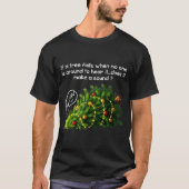T-shirt Funny Felines Pushing Christmas Tree Ugly Xmas Paj (Devant)