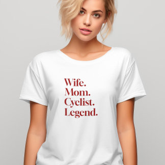 T-shirt Funny Femme Maman légende cycliste pour amoureux d