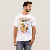 T-shirt Funny Festive Cartoon (Devant entier)