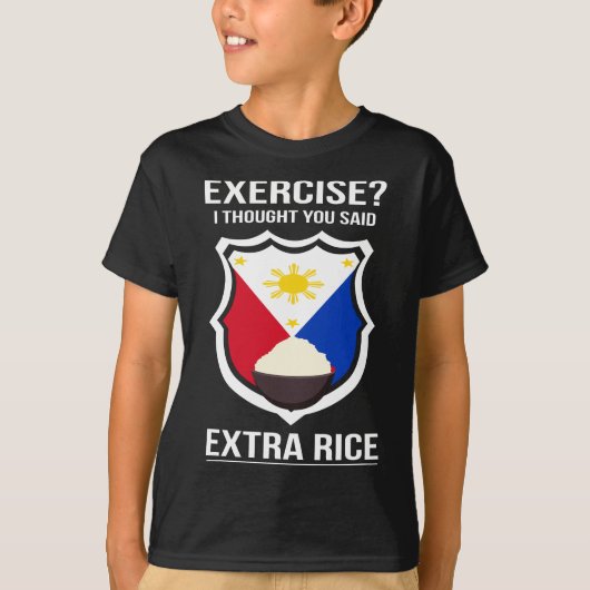 T-shirt Funny Filipina Nourriture Philippine Plaisanterie (Devant)