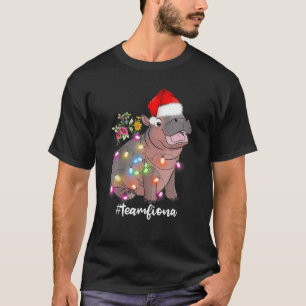 T-shirt Funny Fiona The Hippo Baby Christmas Lights