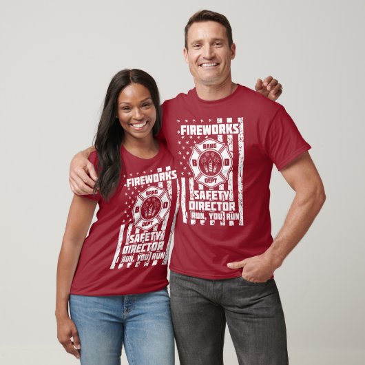 T-shirt Funny Fireworks Directeur de la sécurité Firefight (Unisexe)