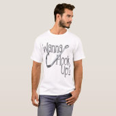 T-shirt Funny Fishing - Hook UP Dating (Devant entier)