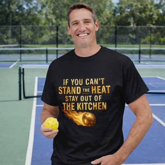 T-shirt Funny Flaming Pickleball Kitchen Graphic Dink Life