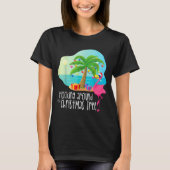 T-shirt Funny Flamingo Flocking Around The Christmas Tree (Devant)