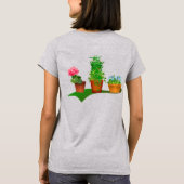 T-shirt Funny Floral Plante Manager Conception avant et ar (Dos)