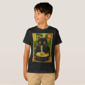 T-shirt Funny Forest Ramen Cat Japanese Noodle Kitten (Devant entier)