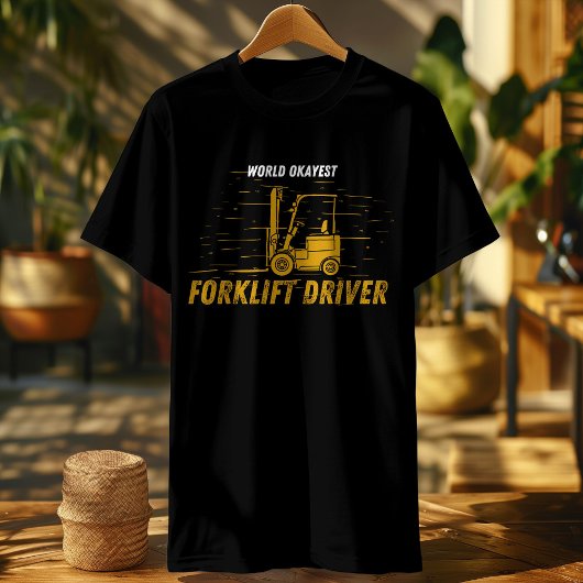 T-shirt Funny Forklift Certified : Faites-moi confiance, j