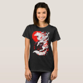 T-shirt Funny Fox Animal Cute Okami Basic Japan Style Retr (Devant entier)