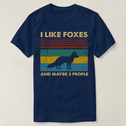 T-shirt Funny Fox Design For Fox Lovers Men Women Kids (Design devant)