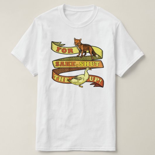 T-shirt Funny Fox Duck Animal Pun (Design devant)