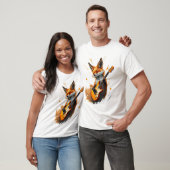 T-shirt Funny Fox sur la guitare (Unisexe)