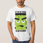 T-shirt Funny Frankenstein Face pour Sober Halloween (Devant)