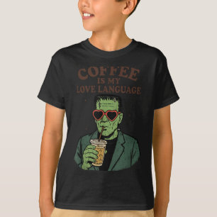 T-shirt Funny Frankenstein Monster Lover Coffee Is My Love