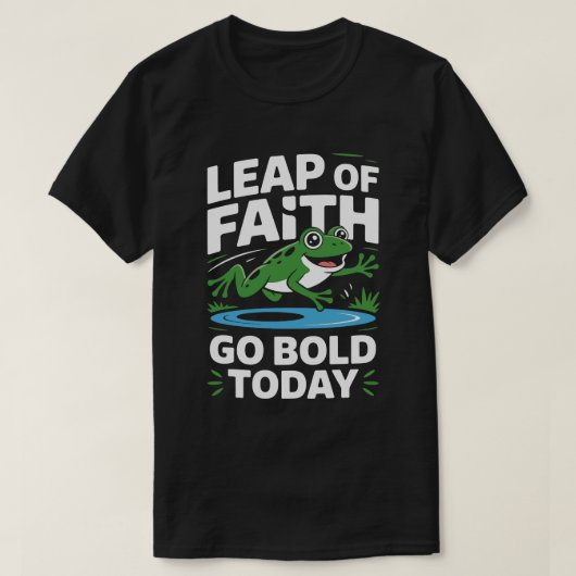 T-shirt Funny Frog Motivational Tee (Design devant)