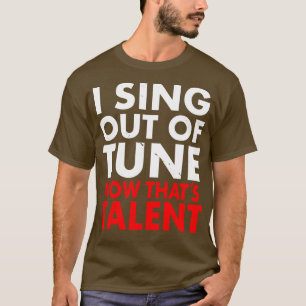 T-shirt Funny Frustré chanteur musicien Karaoke Fun