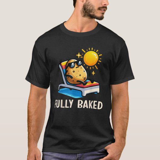 T-shirt Funny Fully Baked Potato Graphic For Kids (Devant)