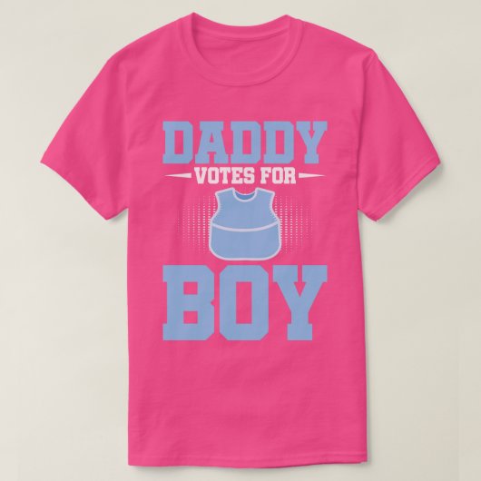 T-shirt Funny Future Daddy Team Boy Gender Revela (Design devant)