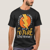 T-shirt Funny Future Electrician Electrical Engineer (Devant)
