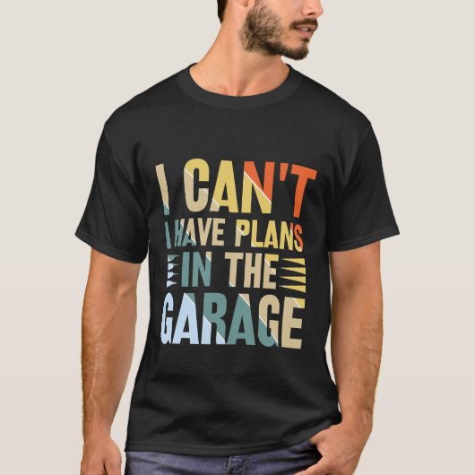 T-shirt Funny Garage plans d'art (Devant)