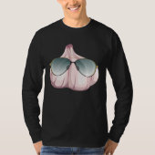 T-shirt Funny Garlic With Shades Outfit Love Spices (Devant)