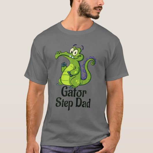 T-shirt Funny Gator Step Dad Florida For Alligator Lover (Devant)
