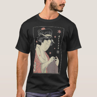 T-shirt Funny GEISHA TRICOT Samurai amoureux japonais Clas