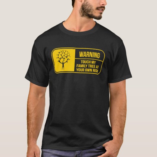 T-shirt Funny Genealogy Warning Family History Tree Resear (Devant)